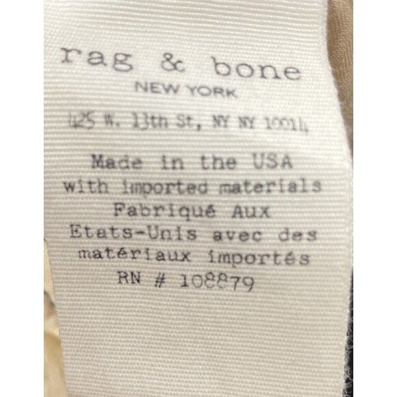 rag & bone Standard Issue Fit 1 Skinny Leg Jeans Mens 34x30 Black Button Fly - Picture 7 of 8